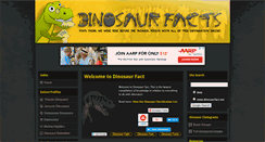 Desktop Screenshot of dinosaurfact.net